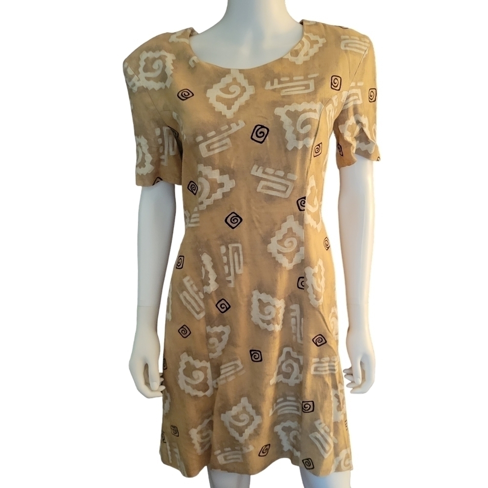 Vintage Mark Farrel Dress Tan 11/12